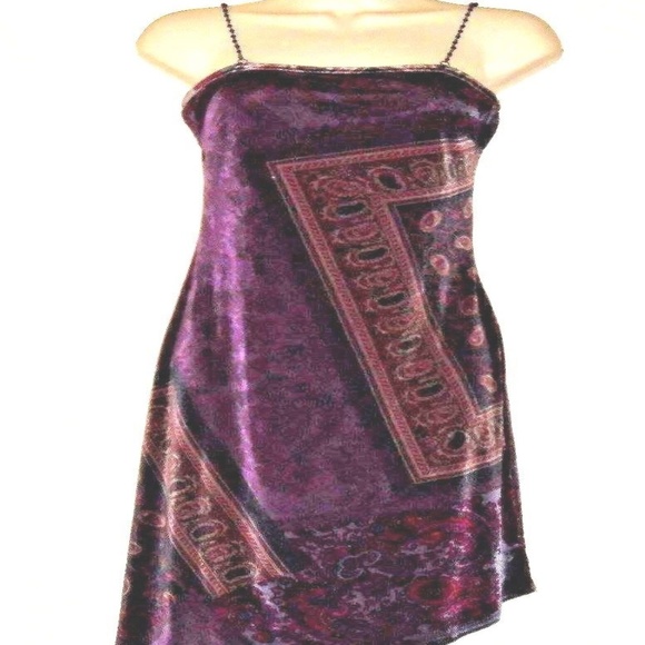 Vintage Rare Beaded Chain Spaghetti Straps Sexy Dress - Picture 5 of 12